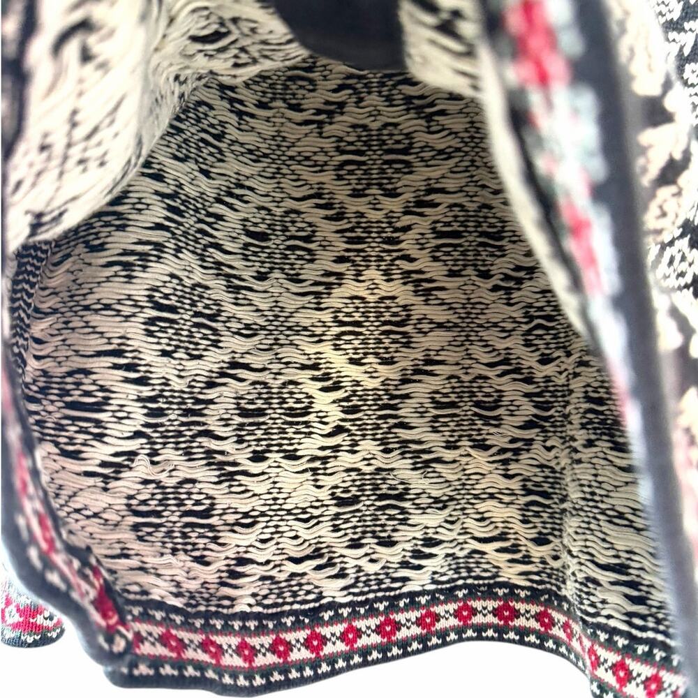 L.L.Bean Nordic Fair Isle Cotton Cardigan Sweater Women’s XL - Picture 6 of 9